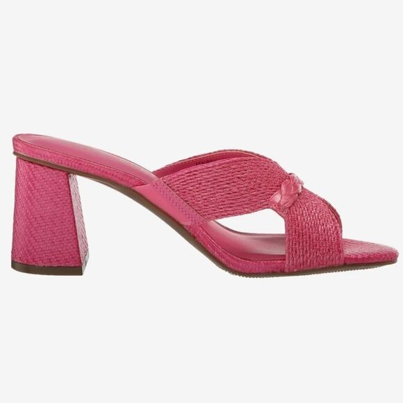 BRAND NEW DV BY DOLCE VITA WOMEN'S LAGUNA PEEP TOE SLIP ON HEELS SANDAL - Picture 1 of 14